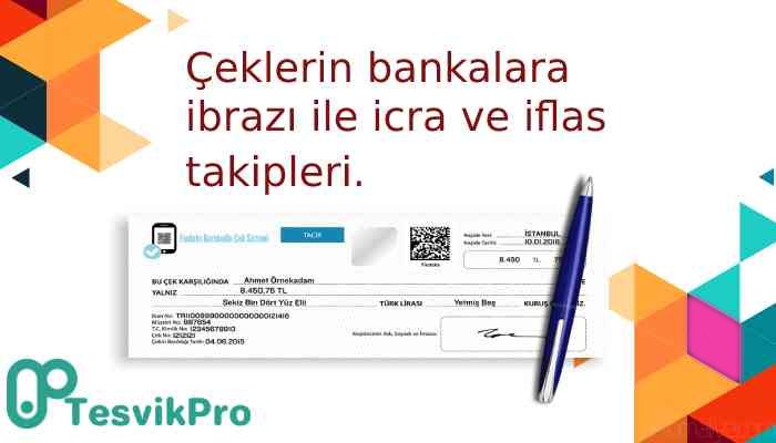 Çeklerin bankalara ibrazı ile icra ve iflas takipleri  